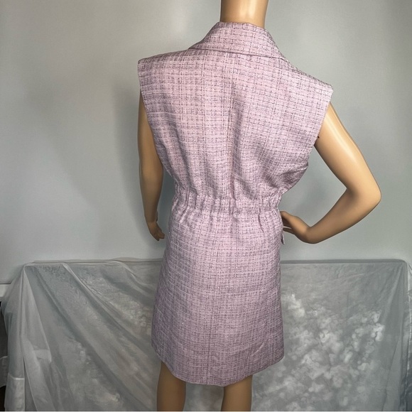 Taylor Tillman Tiff Sleeveless Coat Style Dress Lavender Medium - Picture 2 of 16